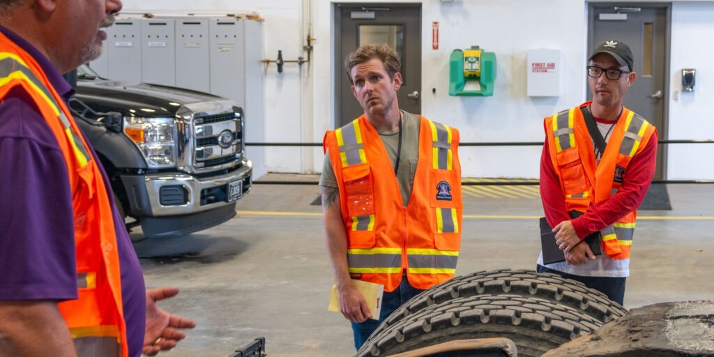 Sam Pulver at Truck Accident certification class