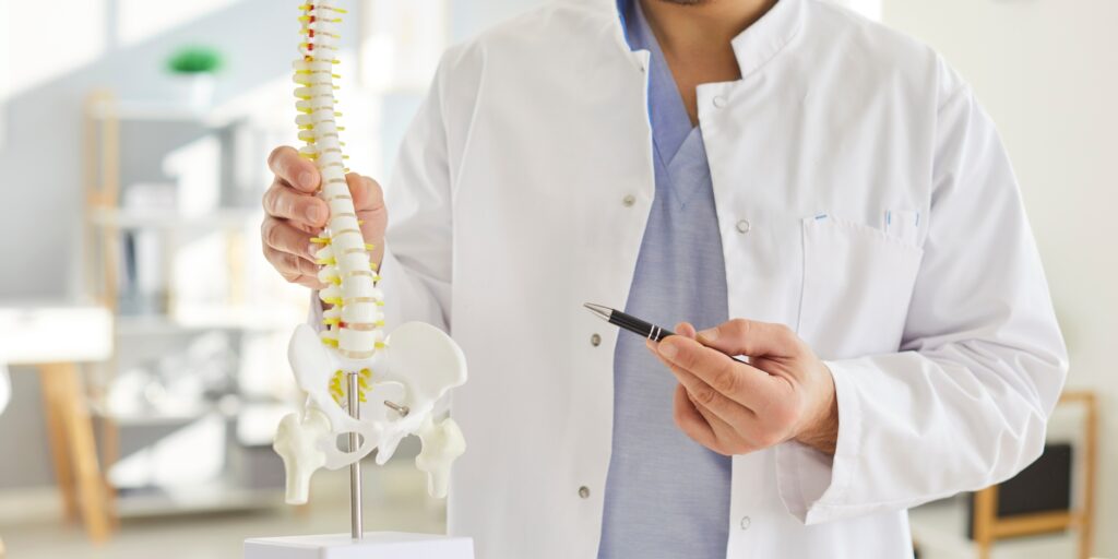 Vertebra broken in spinal cord injury from a car accident in Maryland